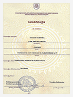 LR VRM Licencija Nr. 000734